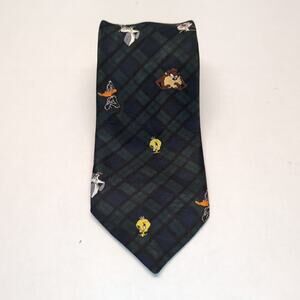 Looney Tunes Mania Mens Novelty Vintage Necktie Tie 1994 Warner Brothers